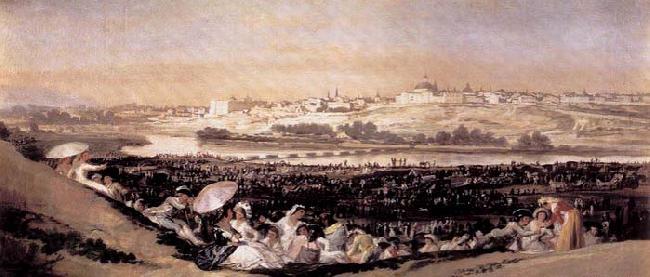 Francisco de goya y Lucientes The Meadow of San Isidro on his Feast Day Norge oil painting art